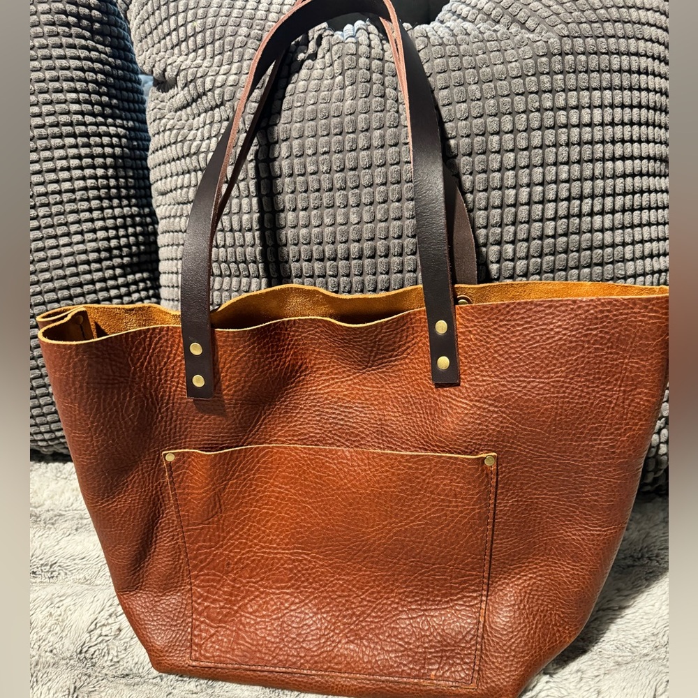 Portland Leather company new tote in Cognac. Minor scuff from being stored.